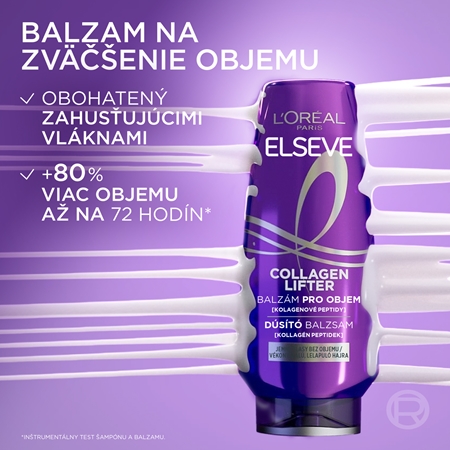 L’Oréal Paris Elseve Collagen Lifter kondicionér pre objem a pevnosť