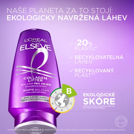 L’Oréal Paris Elseve Collagen Lifter kondicionér pro objem a pevnost