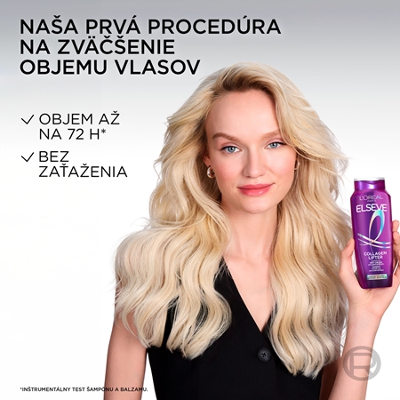 L’Oréal Paris Elseve Collagen Lifter šampón pre objem