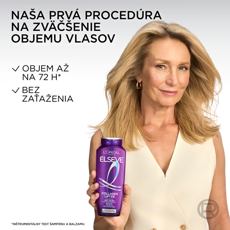 L’Oréal Paris Elseve Collagen Lifter šampón pre objem