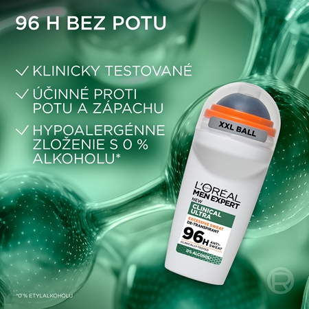 L’Oréal Paris Men Expert Clinical Ultra dezodorant roll-on