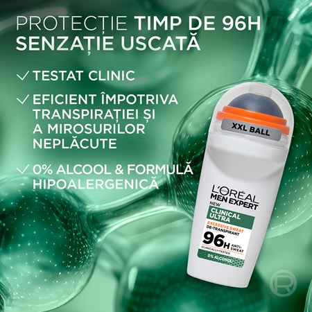 L’Oréal Paris Men Expert Clinical Ultra antiperspirant roll-on