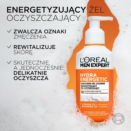 L’Oréal Paris Men Expert Hydra Energetic żel odświeżająco-oczyszczający dla mężczyzn