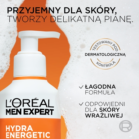 L’Oréal Paris Men Expert Hydra Energetic żel odświeżająco-oczyszczający dla mężczyzn