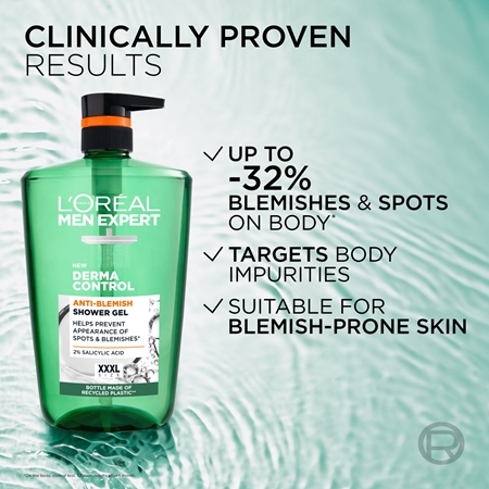 L’Oréal Paris Men Expert Derma Control shower gel for sensitive and problematic skin