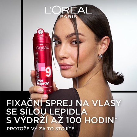 L’Oréal Paris Studio Line Glue In Spray lak na vlasy se silnou fixací