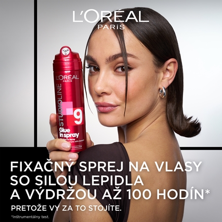 L’Oréal Paris Studio Line Glue In Spray lak na vlasy so silnou fixáciou