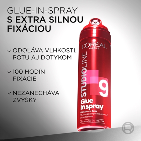 L’Oréal Paris Studio Line Glue In Spray lak na vlasy so silnou fixáciou