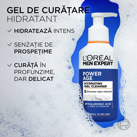 L’Oréal Paris Men Expert Power Age gel hidratant de curatare pentru barbati