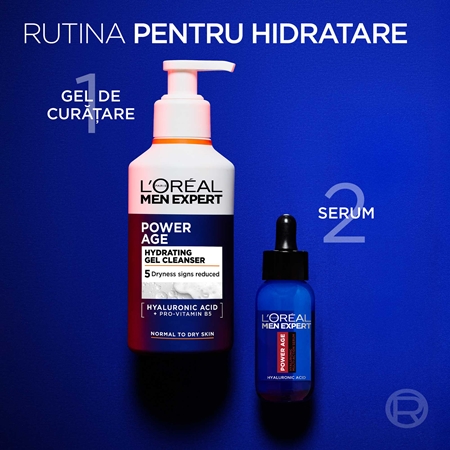 L’Oréal Paris Men Expert Power Age gel hidratant de curatare pentru barbati