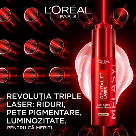 L’Oréal Paris Revitalift Laser ser de reîntinerire cu efect triplu