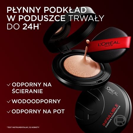 L’Oréal Paris Infaillible Cushion Foundation Płynny podkład w poduszce