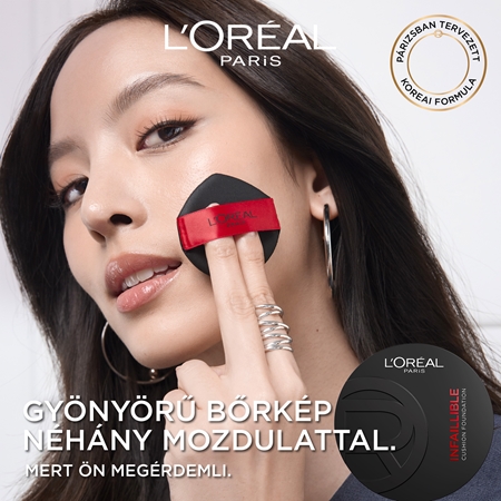 L’Oréal Paris Infaillible Cushion Foundation tartós kompakt alapozó