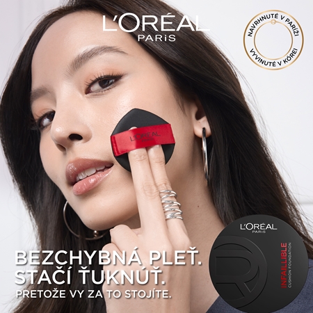 L’Oréal Paris Infaillible Cushion Foundation dlhotrvajúci kompaktný make-up