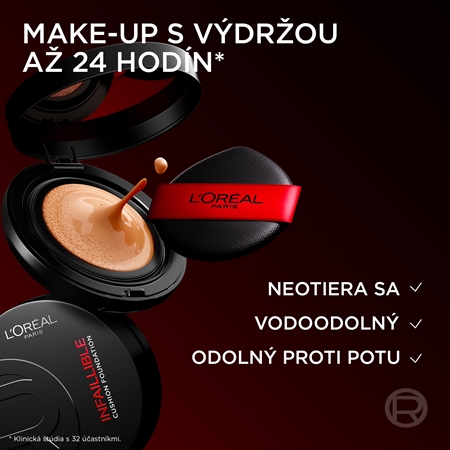 L’Oréal Paris Infaillible Cushion Foundation dlhotrvajúci kompaktný make-up