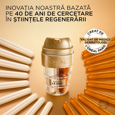 L’Oréal Paris Age Perfect Le Duo Serum ser de reîntinerire în două faze pentru strălucirea și netezirea pielii