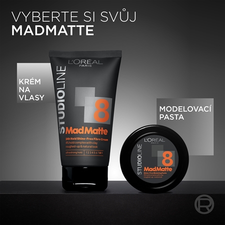 L’Oréal Paris Studio Line Mad Matte matující pasta na vlasy