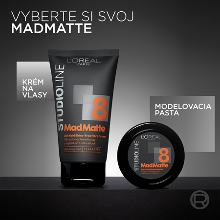 L’Oréal Paris Studio Line Mad Matte zmatňujúca pasta na vlasy