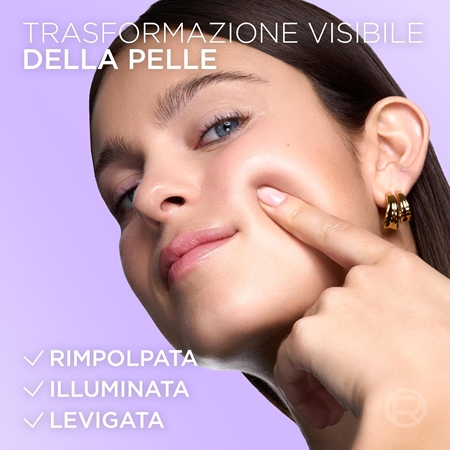 L’Oréal Paris Revitalift Filler Glass Skin maschera idrogel con effetto illuminante