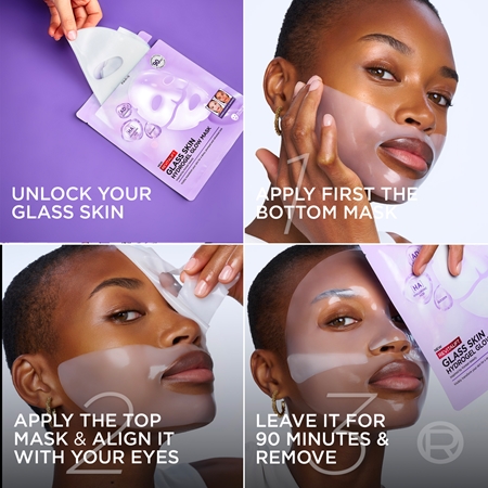 L’Oréal Paris Revitalift Filler Glass Skin hydrogel mask with brightening effect