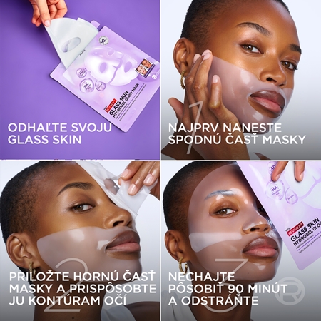 L’Oréal Paris Revitalift Filler Glass Skin hydrogélová maska s rozjasňujúcim efektom