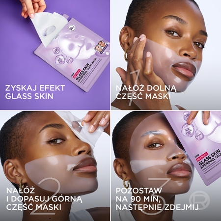 L’Oréal Paris Revitalift Glass Skin maseczka hydrożelowa z efektem rozświetlającym
