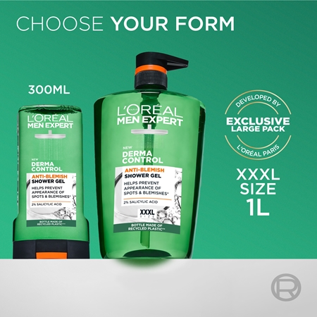 L’Oréal Paris Men Expert Derma Control Shower Gel for sensitive and problematic skin