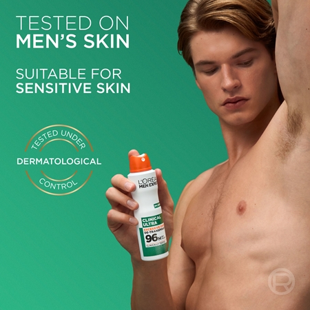 L’Oréal Paris Men Expert Clinical Ultra Antiperspirant Spray for men