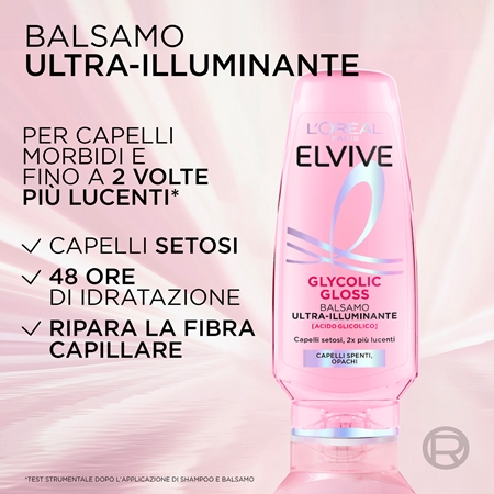 L’Oréal Paris Glycolic Gloss balsamo illuminante per capelli brillanti e morbidi