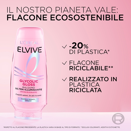 L’Oréal Paris Glycolic Gloss balsamo illuminante per capelli brillanti e morbidi