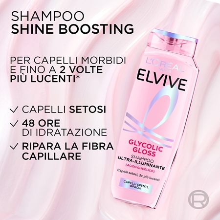 L’Oréal Paris Glycolic Gloss shampoo illuminante