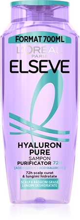 L’Oréal Paris Elseve Hyaluron Pure ενυδατικό σαμπουάν για λιπαρό τριχωτό της κεφαλής και ξηρές άκρες