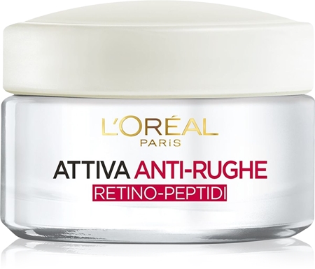 L’Oréal Paris Attiva Anti-Rughe Retino-Peptidi crema giorno contro le rughe 45+