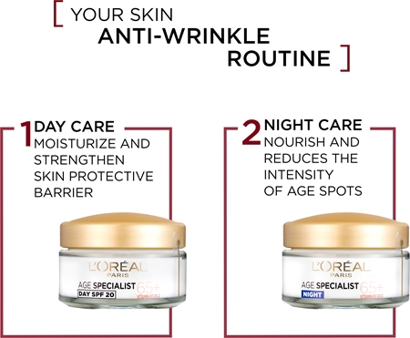 L’Oréal Paris Age Specialist 65+ ensemble anti-rides