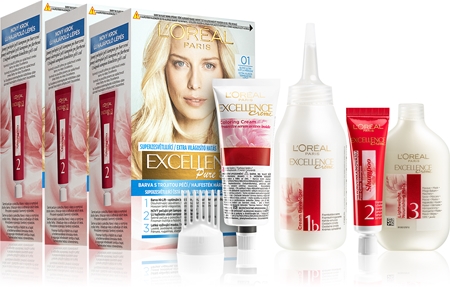 L’Oréal Paris Excellence Creme barva na vlasy výhodné balení 01 Lightest Natural Blonde