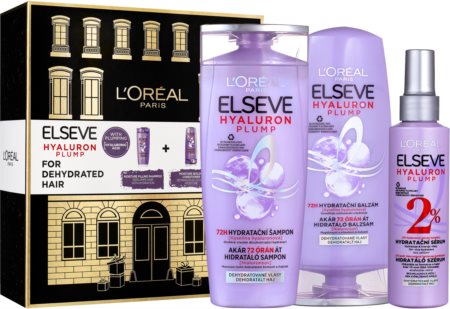 L’Oréal Paris Elseve Hyaluron Plump σετ δώρου (για τέλεια εμφάνιση μαλλιών)