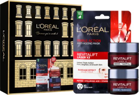 L’Oréal Paris Revitalift Laser X3 coffret cadeau (effet anti-rides)