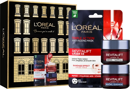 L’Oréal Paris Revitalift Laser X3 lote de regalo (con efecto antiarrugas)