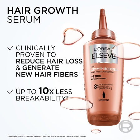 L’Oréal Paris Elseve Growth Booster conditionnement avantageux pour cheveux