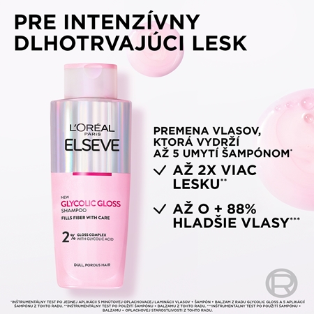 L’Oréal Paris Elseve Glycolic Gloss výhodné balenie na vlasy