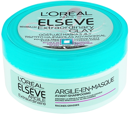 L’Oréal Paris Elseve Extraordinary Clay čisticí maska pro rychle se mastící vlasy