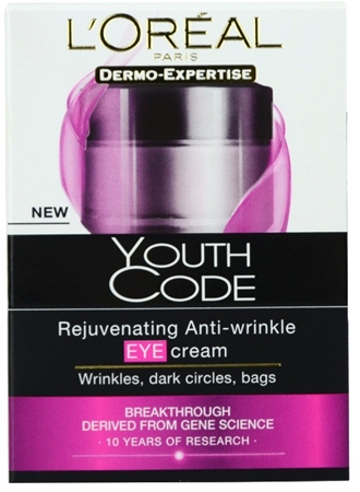 L’Oréal Paris Youth Code Augencreme gegen Falten für alle Hauttypen