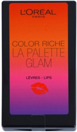 L’Oréal Paris Color Riche La Palette Glam палетка помад з дзеркальцем та аплікатором
