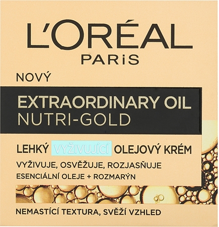 L’Oréal Paris Extraordinary Oil Nutri-Gold lahka hranilna oljasta krema