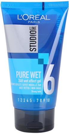 L’oréal paris studio line pure wet żel do włosów dający efekt mokrych