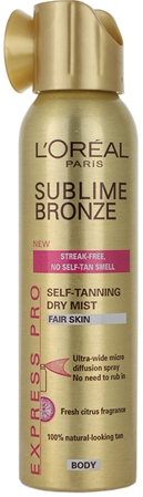 L’Oréal Paris Sublime Bronze spray auto-bronzant pentru o piele luminoasa