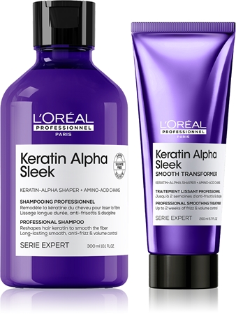 L’Oréal Professionnel Serie Expert Keratin Alpha Sleek conjunto para alisamento de cabelo