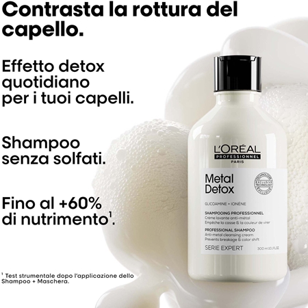 L’Oréal Professionnel Serie Expert Metal Detox shampoo di pulizia profonda per capelli tinti e danneggiati