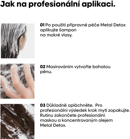 L’Oréal Professionnel Serie Expert Metal Detox hloubkově čisticí šampon pro barvené a poškozené vlasy