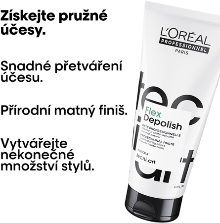 L’Oréal Professionnel Tecni.Art Depolish destrukturizační krémová modelovací pasta s matným efektem